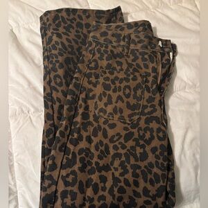 Cheetah flare pants